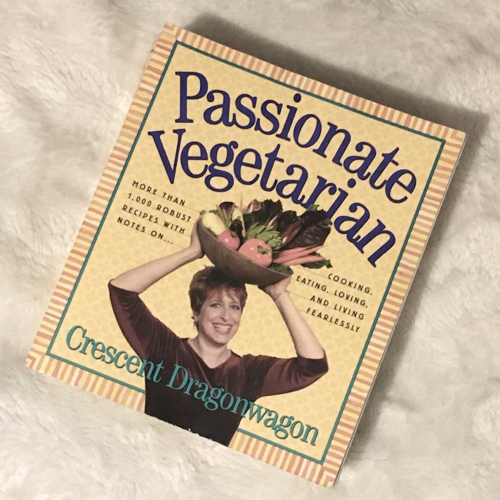 'Passionate Vegetarian Cookbook' Crescent Dragonwagon Softcover Y2K